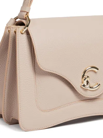 Coccinelle Medium C-me Structured Tote Bag In Pink