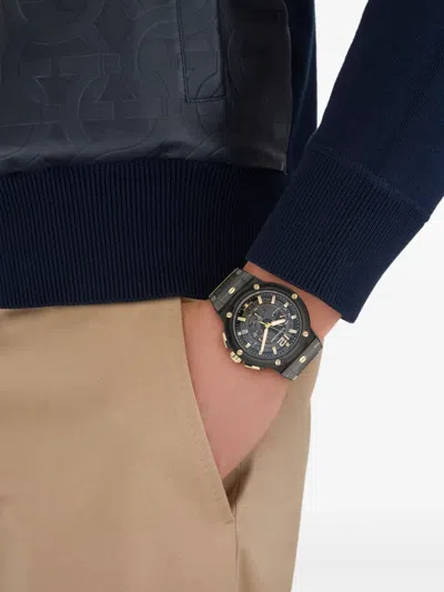 Ferragamo F-80 Translucent Watch In Transparent Red