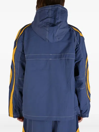 Erl Ufo Windbreaker Jacket In Blue