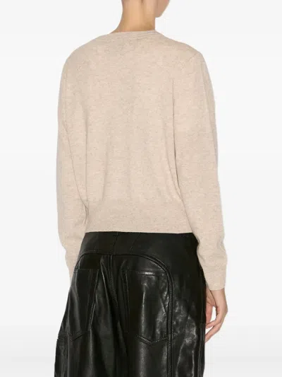 Isabel Marant Idesia Cardigan In Light Beige