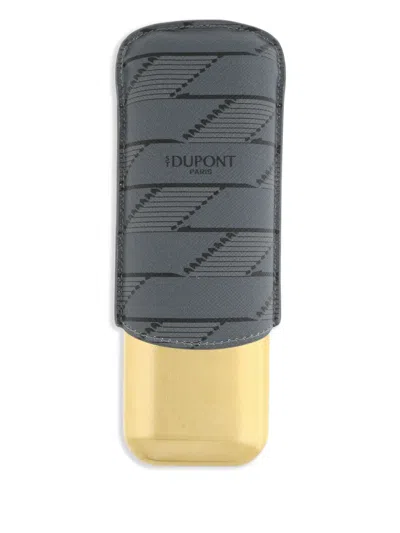 St Dupont Monogram 1872 Cigar Case In Black