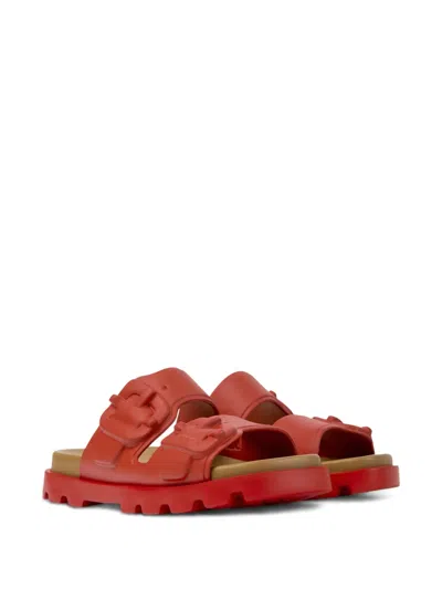 Camper Brutus Slide Sandal In Red
