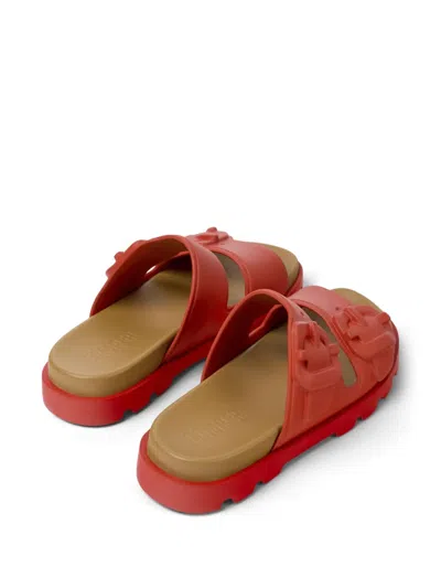Camper Brutus Slide Sandal In Red