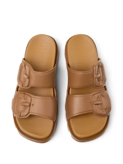 Camper Brutus Slide Sandal In Brown, Women's At Urban Outfitters