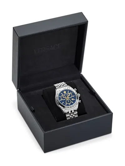 Versace Chrono Master 44mm In Blue