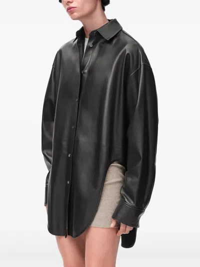 Loewe Lambskin Shirt In Black