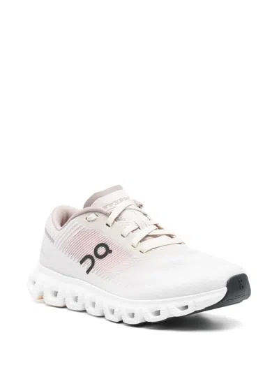 On Mesh Rubber Sole Sneakers In White