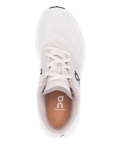 On Mesh Rubber Sole Sneakers In White