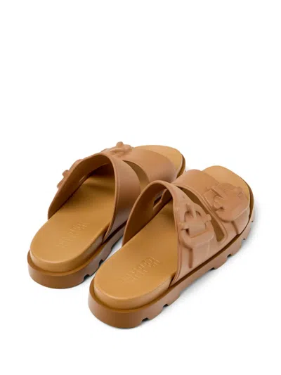 Camper Brutus Slide Sandal In Brown