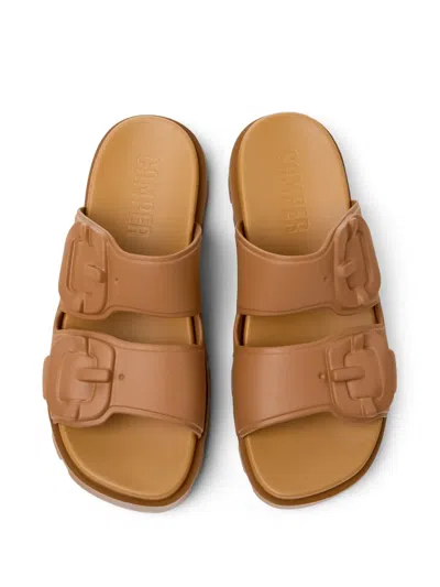 Camper Brutus Slide Sandal In Brown