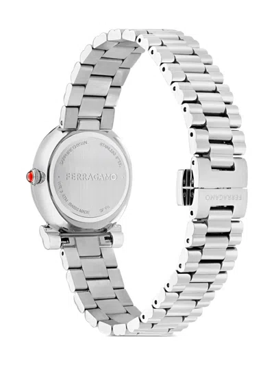 Ferragamo Gancini Twisted Watch In White