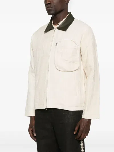 Kartik Research Embroidered Jacket In Neutrals