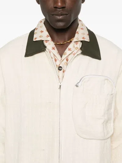 Kartik Research Embroidered Jacket In Neutrals