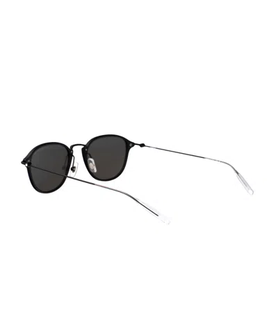 Montblanc Black-ruthenium-grey Metal Sunglasses