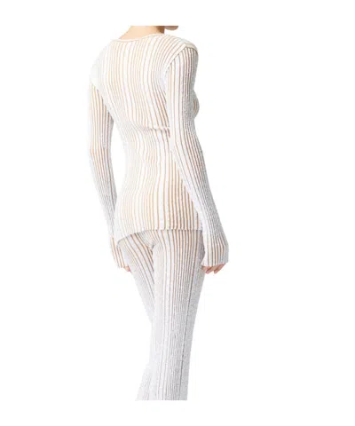 Missoni Sequin-embellished Ribbed Minidress In White