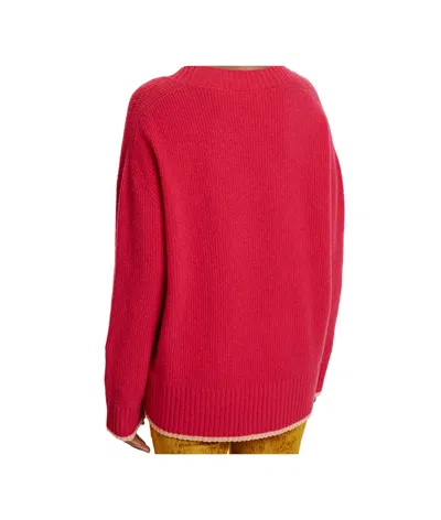 Momoní V-neck Sweater In Red