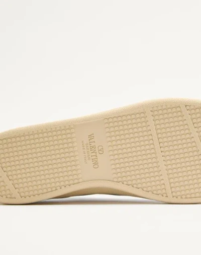 Valentino Garavani Royco Leather Sneakers With Rubber Sole In Multi