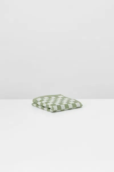 Baina Quill Face Cloth In Green