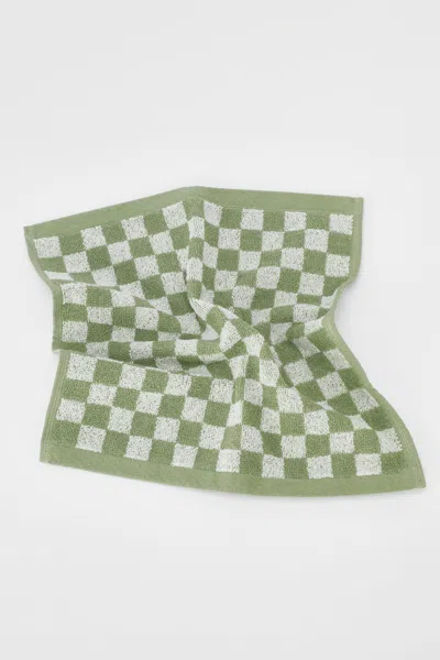 Baina Quill Face Cloth In Green