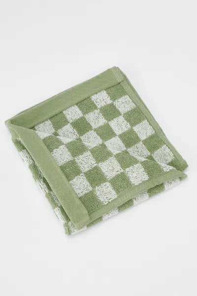 Baina Quill Face Cloth In Green