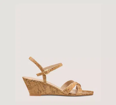 Stuart Weitzman Dani 50 Wedge In Natural