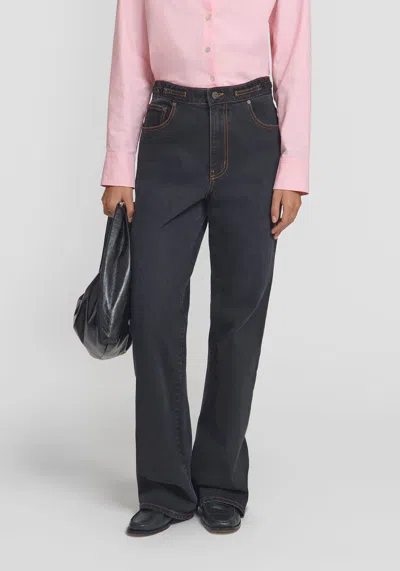 Viktoria & Woods Hutchence Jean In Washed Black Denim