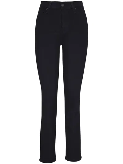 Ag Farrah Skinny Jean In Super Black In Black