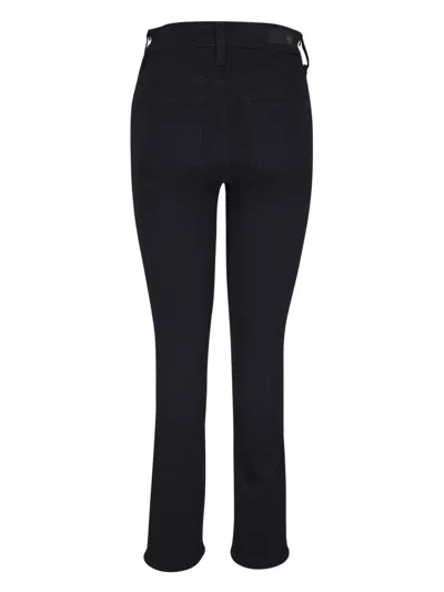 Ag Farrah Skinny Jean In Super Black In Black