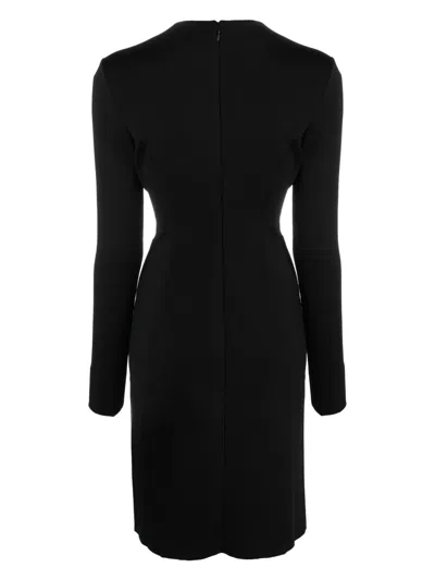 Givenchy Evening Dress In Knit With Pearls And Crystals In Black