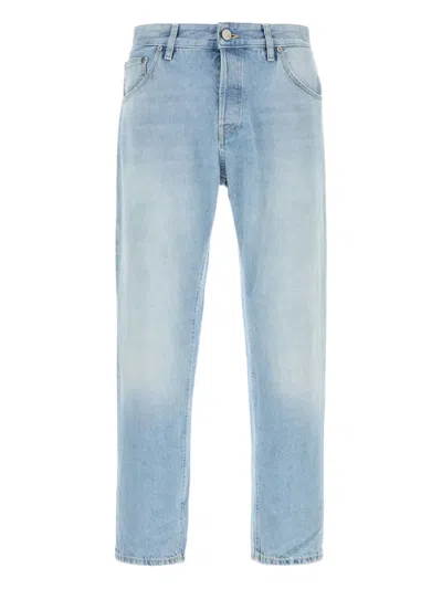 Pt Torino Straight Leg Denim Jeans Five Pocket Design In Blue
