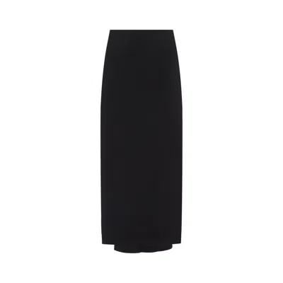Jacquemus Floor-length Viscose Blend Skirt In Black