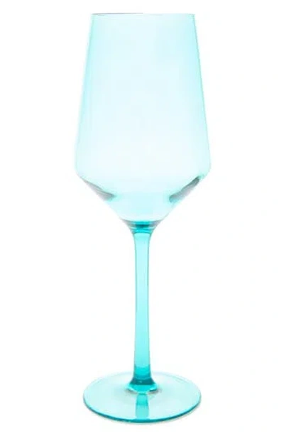 Fortessa Sole Shatter Resistant Set Of 6 Sauvignon Blanc Wine Glasses In Aqua Sky
