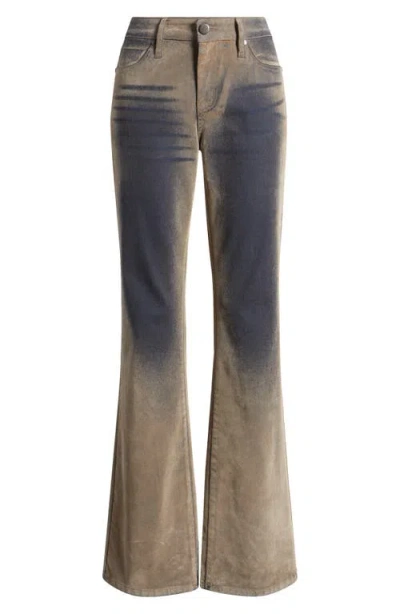 Ptcl Flocked Bootcut Jeans In Brown