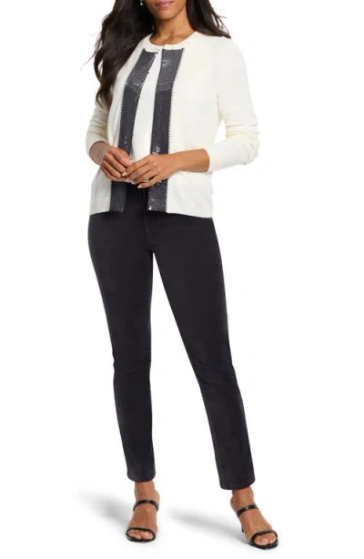 Nic + Zoe Sequin Knit Tank In Cream In Cream