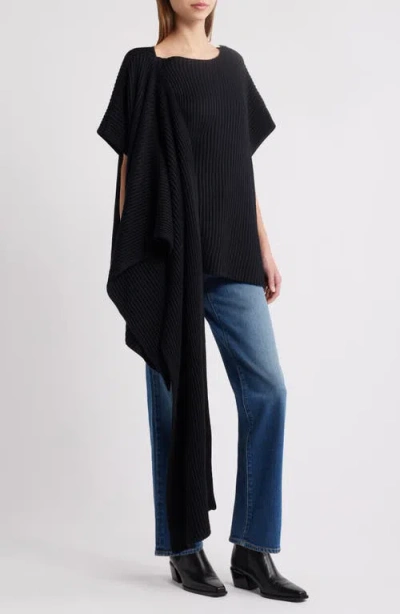 Pixie Market Cape Sweater In Black