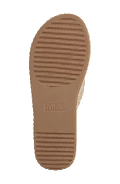 Mia Women's Sirah Slip-on Flat Sandals In Natural