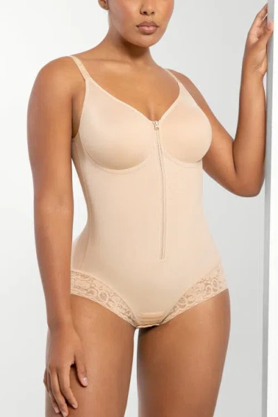 Shapellx Hourglass Full Body Shaper In Sand
