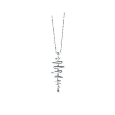 Lucy Quartermaine Shard Pendant 28/32" In Sterling Silver