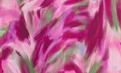 Maggy London Women's Printed Asymmetrical Midi Dress In Pink