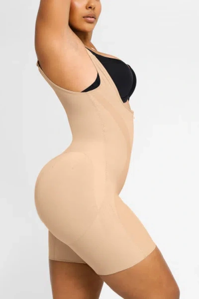 Shapellx Inner Armor X Comfy Sculpting Bodysuit In Sand