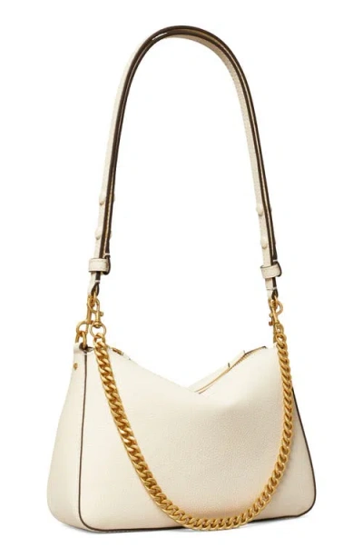 Tory Burch Small Perry Leather Shoulder Bag In Warm White