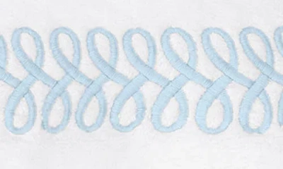 Matouk Astor Braid Bath Sheet In Light Blue