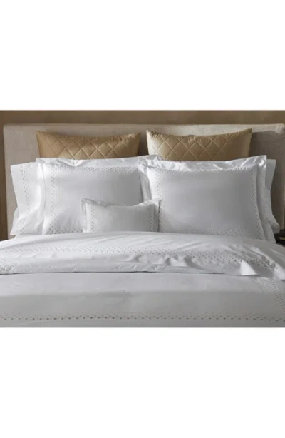 Matouk Dorothy 600 Thread Count Cotton Percale Flat Sheet In Natural Ombre