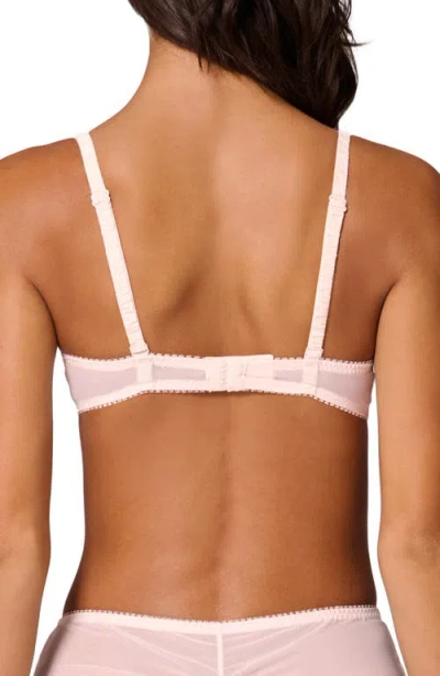 Simone Perele Intrigue Sheer Full Coverage Underwire Plunge Bra In Sakura Pink