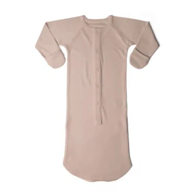 Goumikids Goumi 24 Hour Convertible Sleeper Baby Gown In Rose
