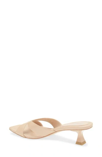 Stuart Weitzman Miami 50 Slide Sandal In Golden Beige