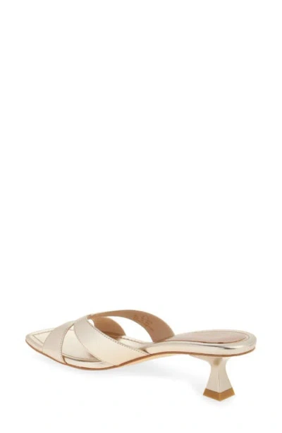Stuart Weitzman Miami 50 Slide Sandal In Platino