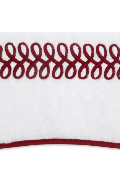 Matouk Astor Braid Bath Towel In Red