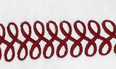 Matouk Astor Braid Bath Towel In Red