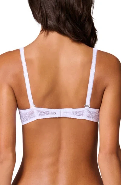 Simone Perele Comete Dotted Lace Sheer Full-coverage Bra In White